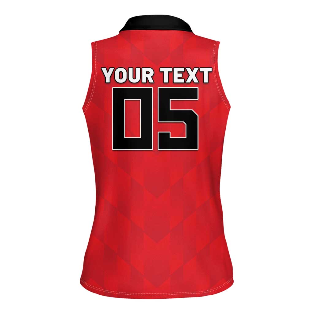 Custom Hong Kong Football Women Sleeveless Polo Shirt Go Champions - Wonder Print Shop