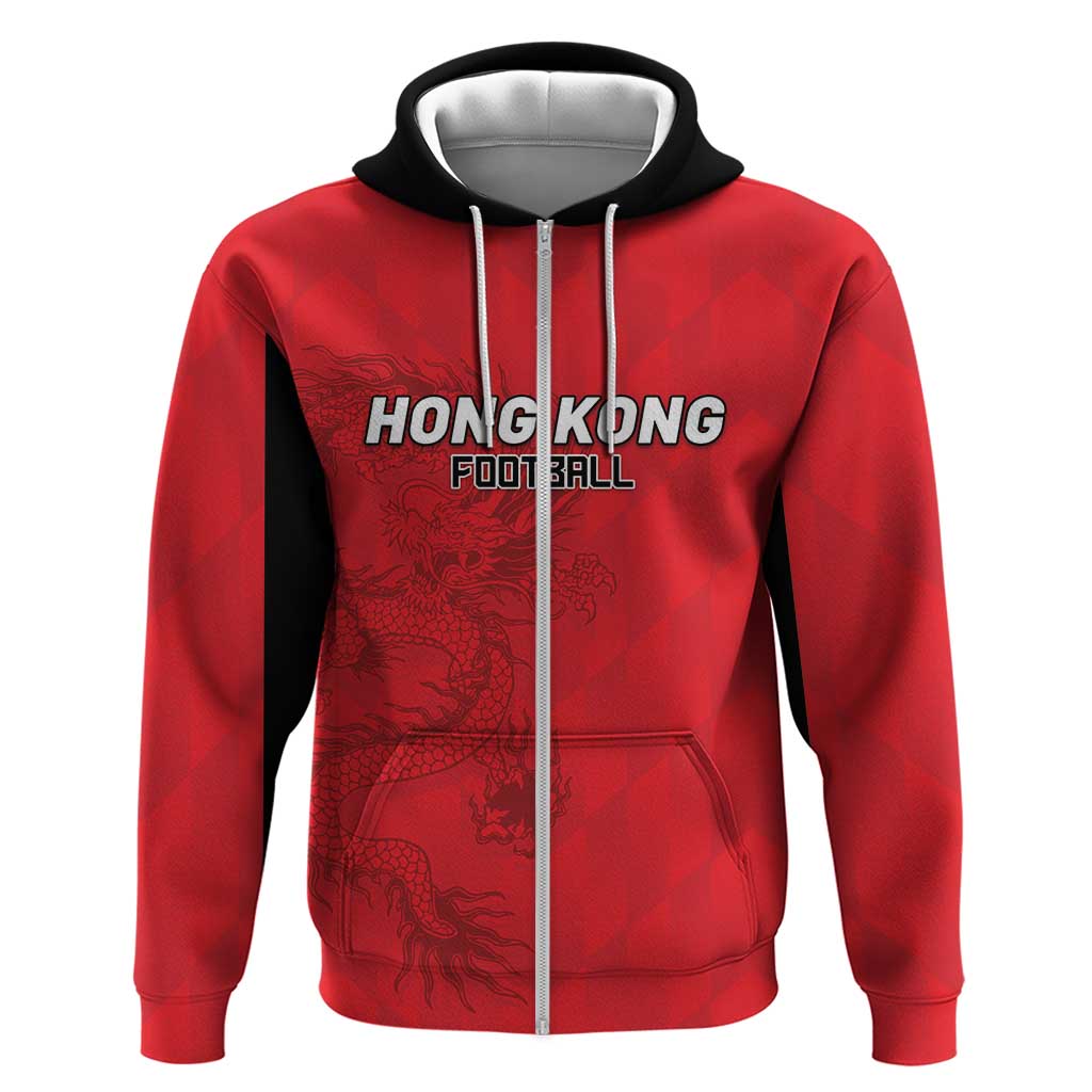 Custom Hong Kong Football Zip Hoodie Go Champions - Wonder Print Shop