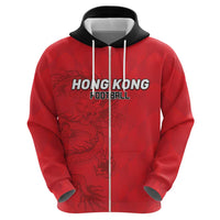 Custom Hong Kong Football Zip Hoodie Go Champions - Wonder Print Shop
