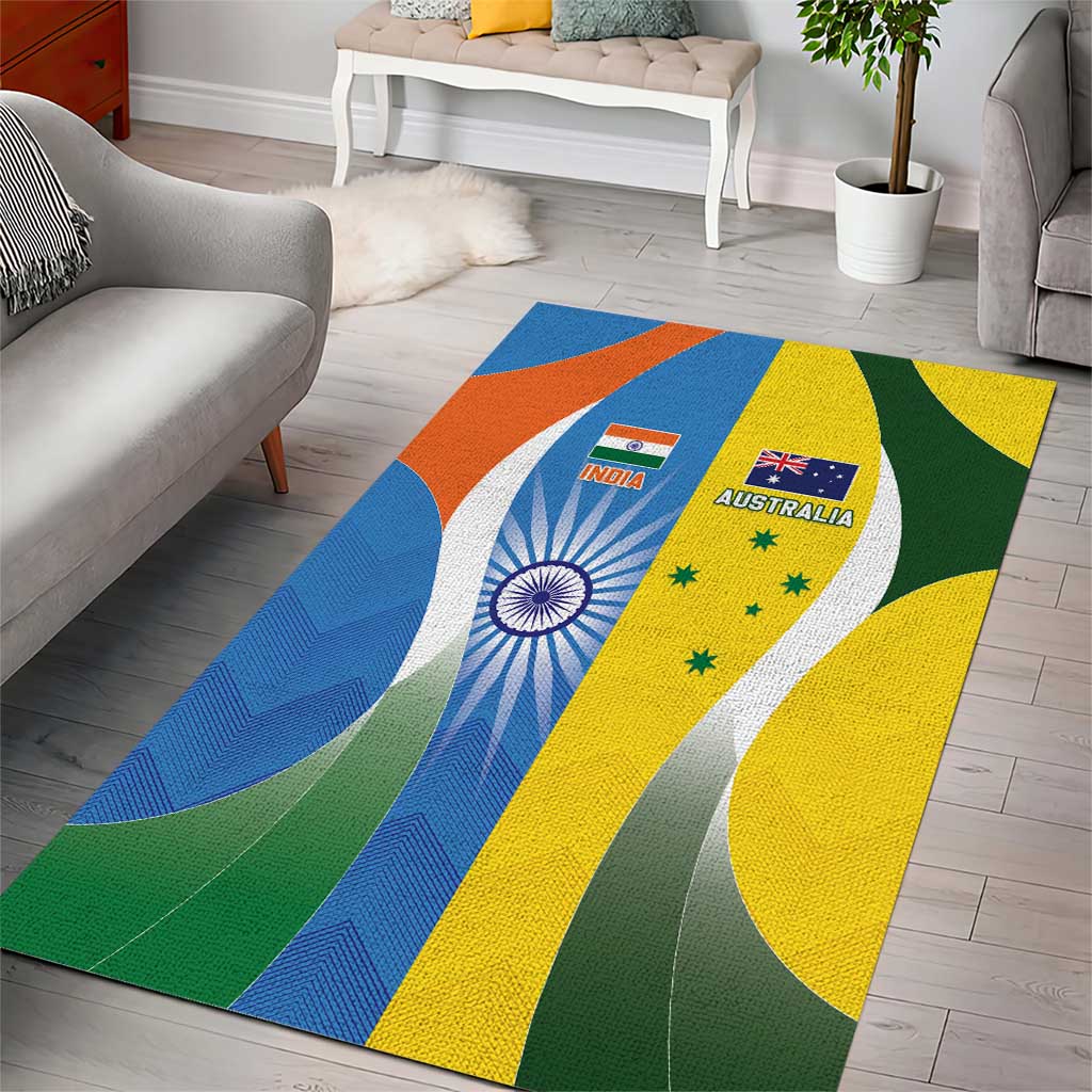 India Vs Australia Cricket Area Rug Final Matchup - Wonder Print Shop