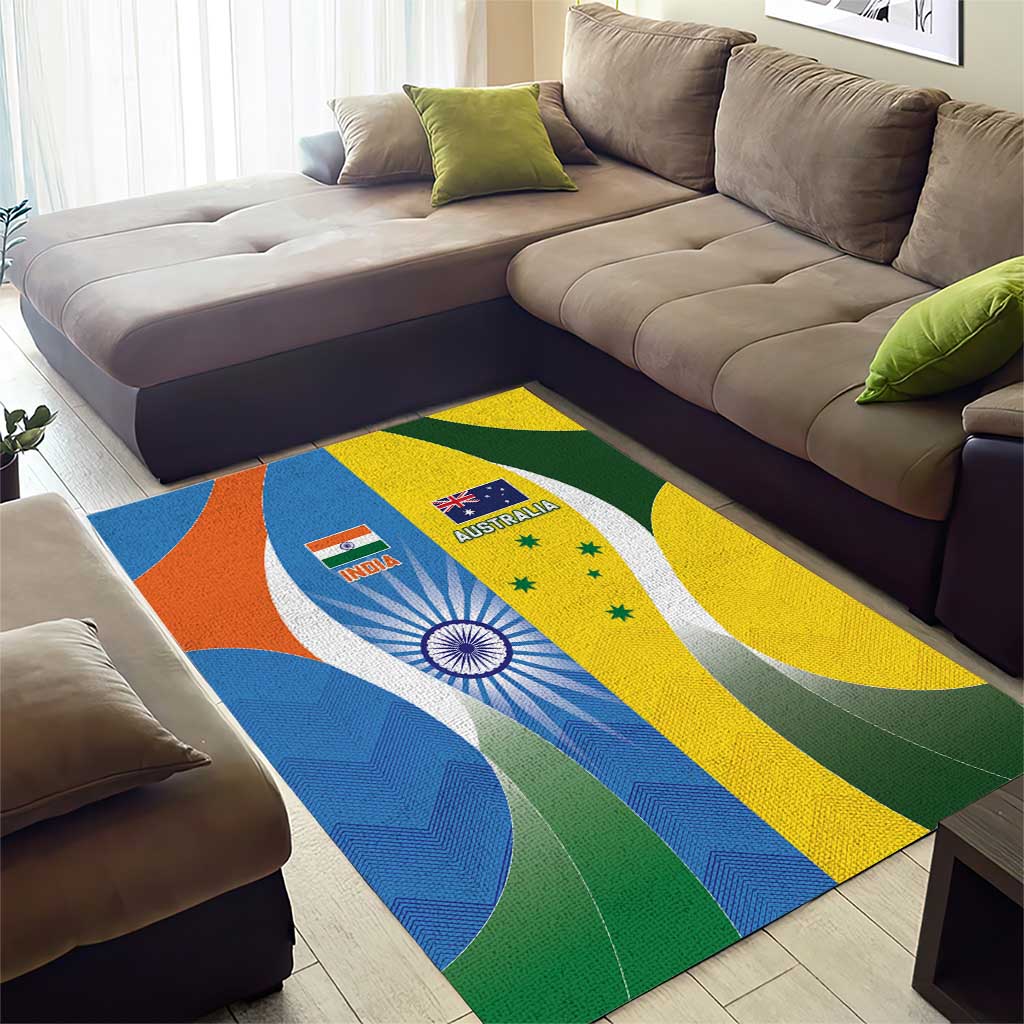 India Vs Australia Cricket Area Rug Final Matchup - Wonder Print Shop