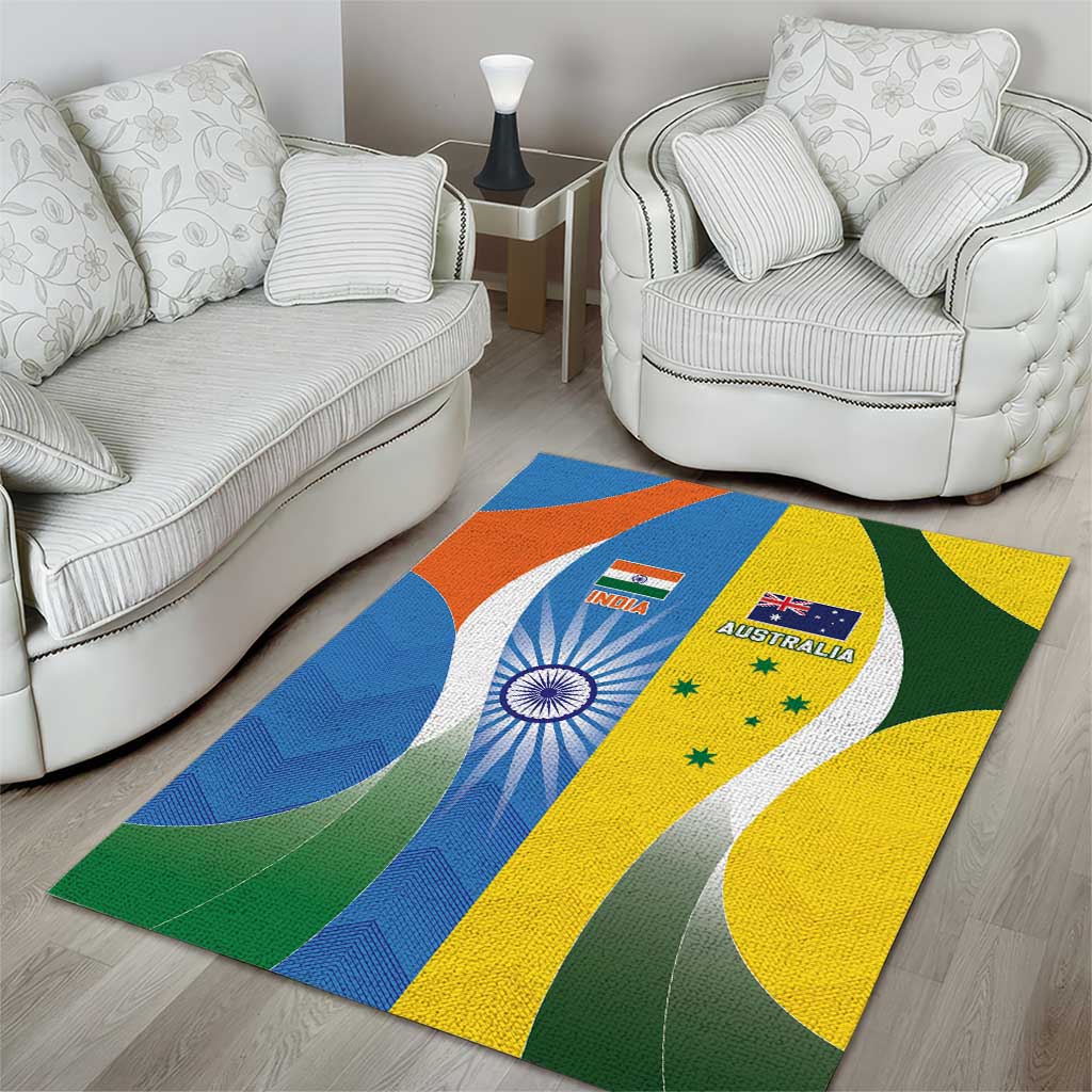 India Vs Australia Cricket Area Rug Final Matchup - Wonder Print Shop