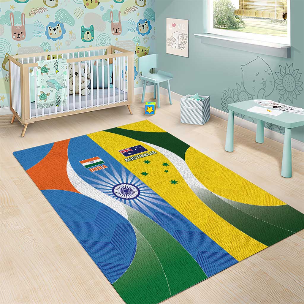 India Vs Australia Cricket Area Rug Final Matchup - Wonder Print Shop