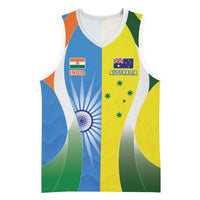 Custom India Vs Australia Cricket Basketball Jersey Final Matchup - Wonder Print Shop
