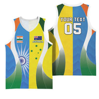 Custom India Vs Australia Cricket Basketball Jersey Final Matchup - Wonder Print Shop