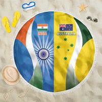 India Vs Australia Cricket Beach Blanket Final Matchup - Wonder Print Shop