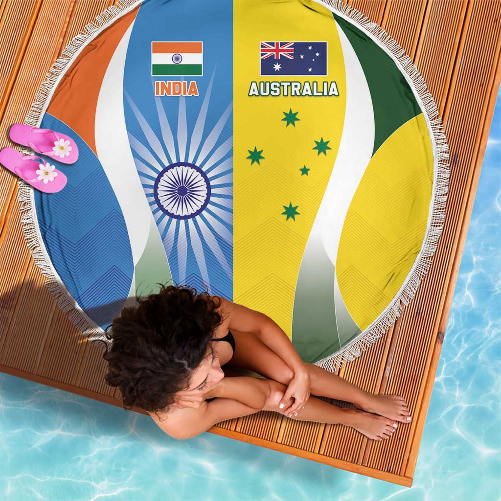 India Vs Australia Cricket Beach Blanket Final Matchup - Wonder Print Shop