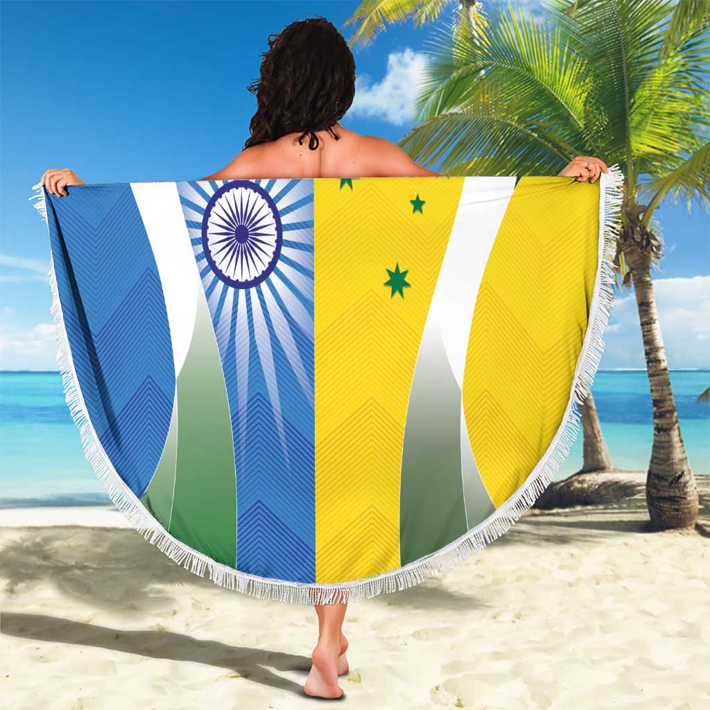 India Vs Australia Cricket Beach Blanket Final Matchup - Wonder Print Shop