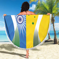 India Vs Australia Cricket Beach Blanket Final Matchup - Wonder Print Shop