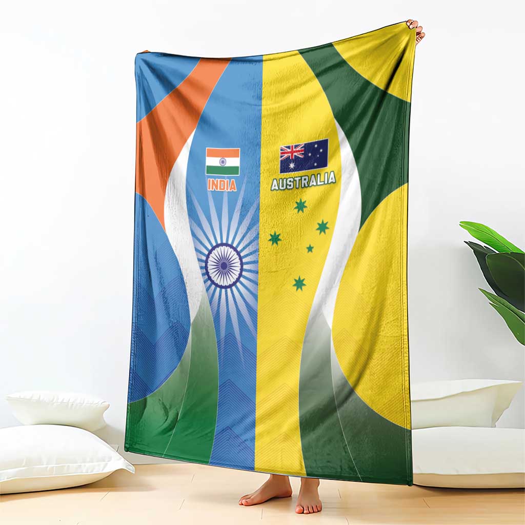 India Vs Australia Cricket Blanket Final Matchup - Wonder Print Shop