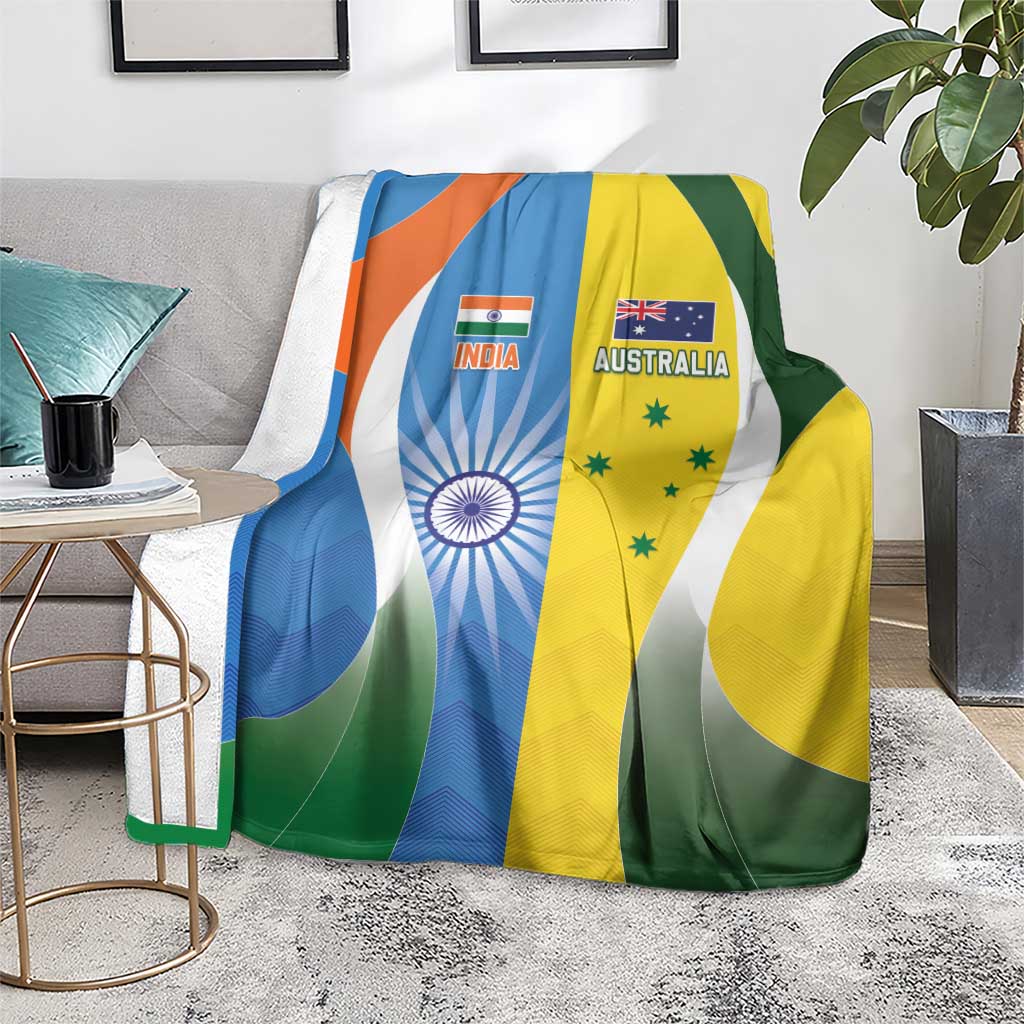 India Vs Australia Cricket Blanket Final Matchup - Wonder Print Shop