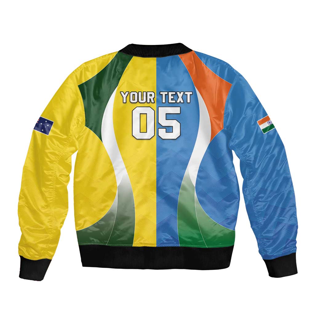 Custom India Vs Australia Cricket Bomber Jacket Final Matchup - Wonder Print Shop
