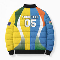 Custom India Vs Australia Cricket Bomber Puffer Jacket Final Matchup - Wonder Print Shop