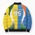 Custom India Vs Australia Cricket Bomber Puffer Jacket Final Matchup - Wonder Print Shop