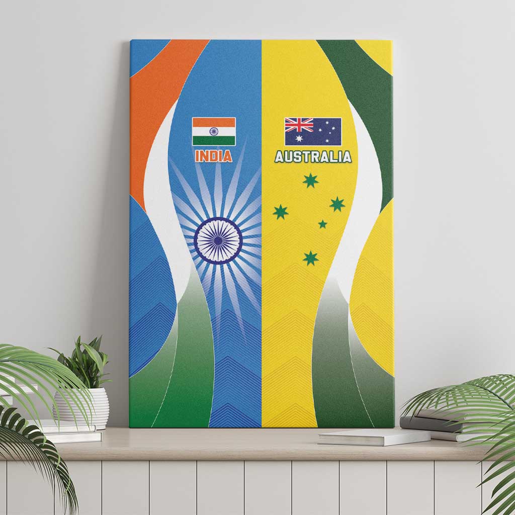 India Vs Australia Cricket Canvas Wall Art Final Matchup - Wonder Print Shop