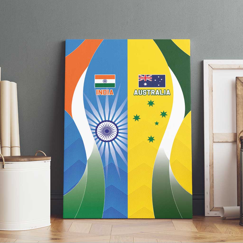 India Vs Australia Cricket Canvas Wall Art Final Matchup - Wonder Print Shop