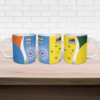 India Vs Australia Cricket Ceramic Mug Final Matchup - Wonder Print Shop