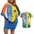 Custom India Vs Australia Cricket Couples Matching Off Shoulder Short Dress and Hawaiian Shirt Final Matchup - Wonder Print Shop
