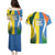 Custom India Vs Australia Cricket Couples Matching Puletasi and Hawaiian Shirt Final Matchup - Wonder Print Shop