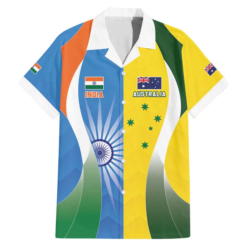 Custom India Vs Australia Cricket Family Matching Mermaid Dress and Hawaiian Shirt Final Matchup - Wonder Print Shop