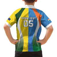 Custom India Vs Australia Cricket Family Matching Off The Shoulder Long Sleeve Dress and Hawaiian Shirt Final Matchup - Wonder Print Shop