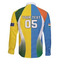 Custom India Vs Australia Cricket Family Matching Off The Shoulder Long Sleeve Dress and Hawaiian Shirt Final Matchup - Wonder Print Shop