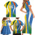 Custom India Vs Australia Cricket Family Matching Short Sleeve Bodycon Dress and Hawaiian Shirt Final Matchup - Wonder Print Shop