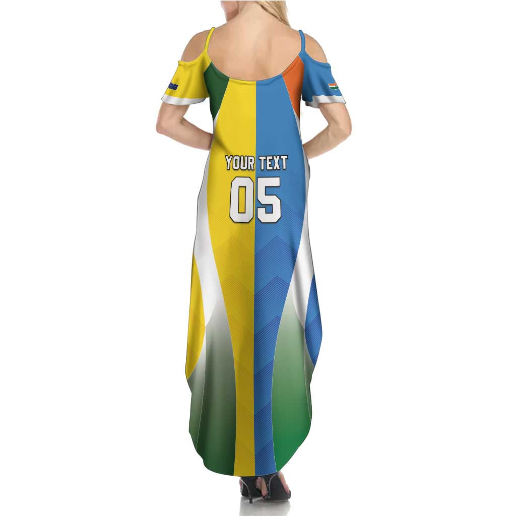 Custom India Vs Australia Cricket Family Matching Summer Maxi Dress and Hawaiian Shirt Final Matchup - Wonder Print Shop
