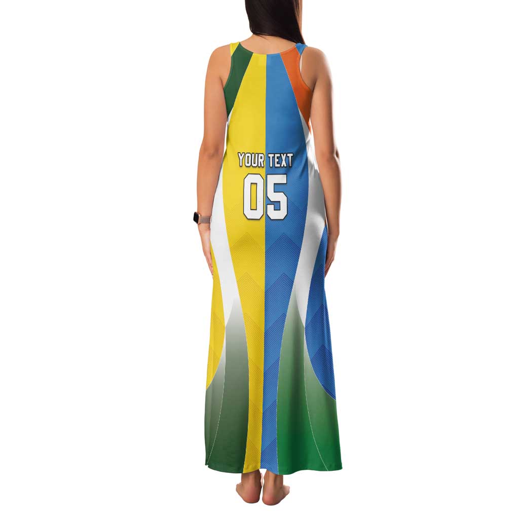 Custom India Vs Australia Cricket Family Matching Tank Maxi Dress and Hawaiian Shirt Final Matchup - Wonder Print Shop