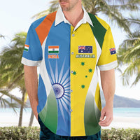 Custom India Vs Australia Cricket Hawaiian Shirt Final Matchup - Wonder Print Shop