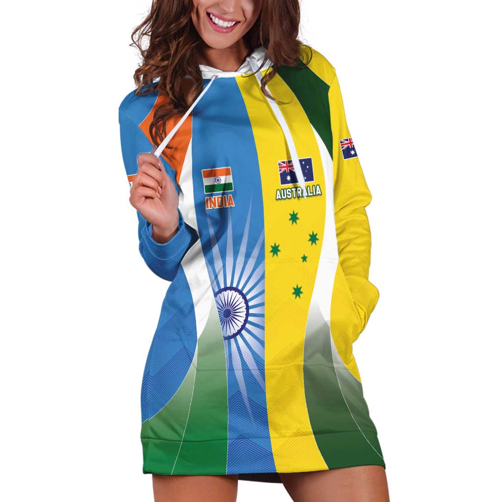 Custom India Vs Australia Cricket Hoodie Dress Final Matchup - Wonder Print Shop
