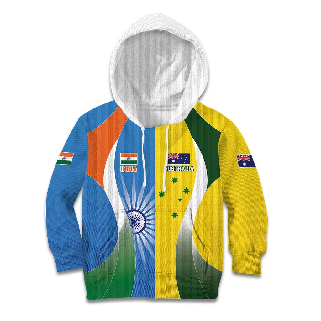 Custom India Vs Australia Cricket Kid Hoodie Final Matchup - Wonder Print Shop