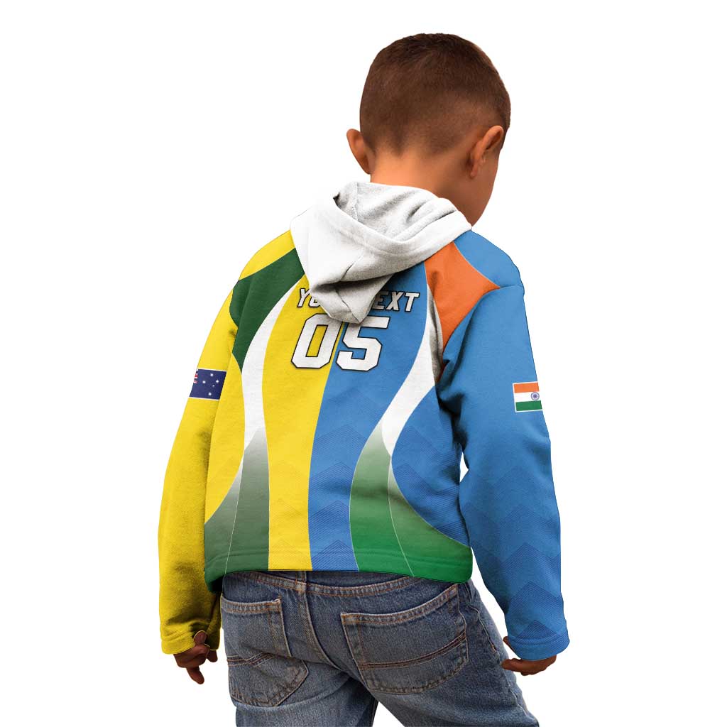 Custom India Vs Australia Cricket Kid Hoodie Final Matchup - Wonder Print Shop