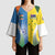 Custom India Vs Australia Cricket Kimono Sleeve Blouse Final Matchup - Wonder Print Shop