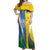 Custom India Vs Australia Cricket Off Shoulder Maxi Dress Final Matchup - Wonder Print Shop