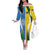 Custom India Vs Australia Cricket Off The Shoulder Long Sleeve Dress Final Matchup - Wonder Print Shop