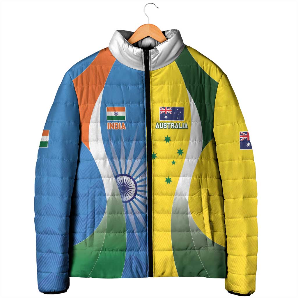 Custom India Vs Australia Cricket Padded Jacket Final Matchup - Wonder Print Shop