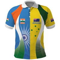Custom India Vs Australia Cricket Polo Shirt Final Matchup - Wonder Print Shop