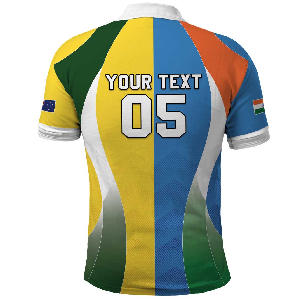 Custom India Vs Australia Cricket Polo Shirt Final Matchup - Wonder Print Shop