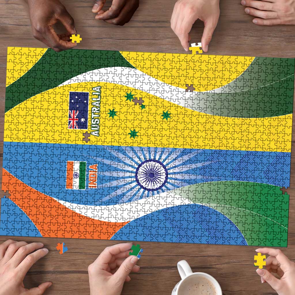 India Vs Australia Cricket Puzzle Final Matchup - Wonder Print Shop
