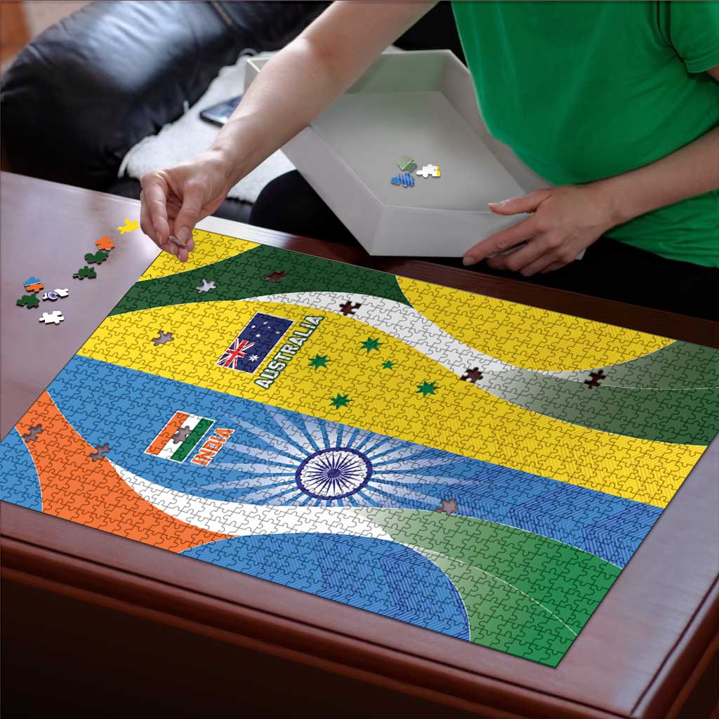 India Vs Australia Cricket Puzzle Final Matchup - Wonder Print Shop