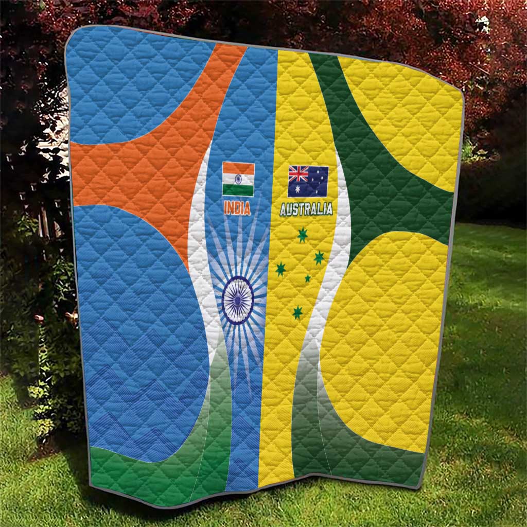 India Vs Australia Cricket Quilt Final Matchup - Wonder Print Shop