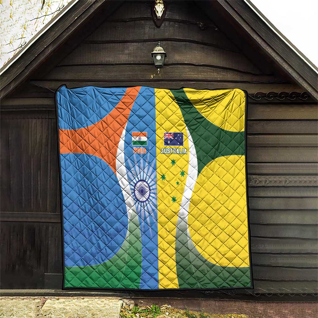India Vs Australia Cricket Quilt Final Matchup - Wonder Print Shop