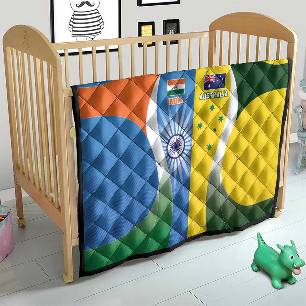 India Vs Australia Cricket Quilt Final Matchup - Wonder Print Shop
