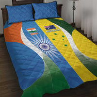 India Vs Australia Cricket Quilt Bed Set Final Matchup - Wonder Print Shop