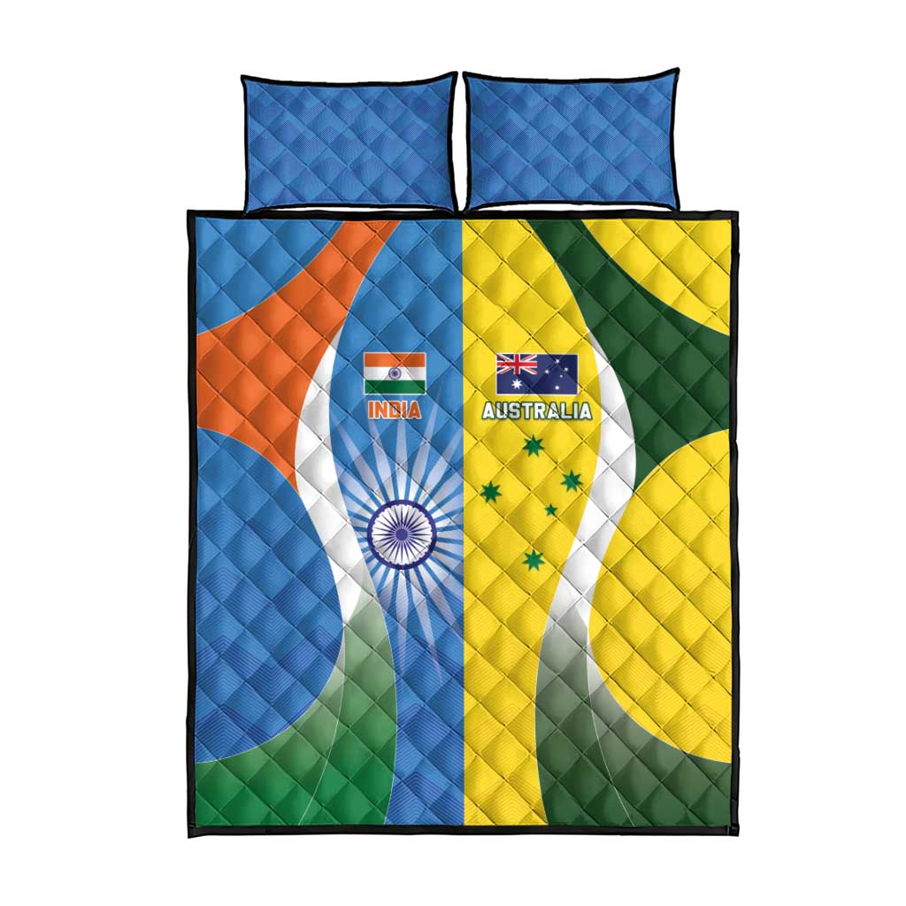 India Vs Australia Cricket Quilt Bed Set Final Matchup - Wonder Print Shop