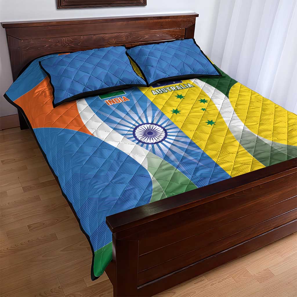 India Vs Australia Cricket Quilt Bed Set Final Matchup - Wonder Print Shop