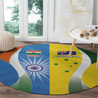 India Vs Australia Cricket Round Carpet Final Matchup - Wonder Print Shop