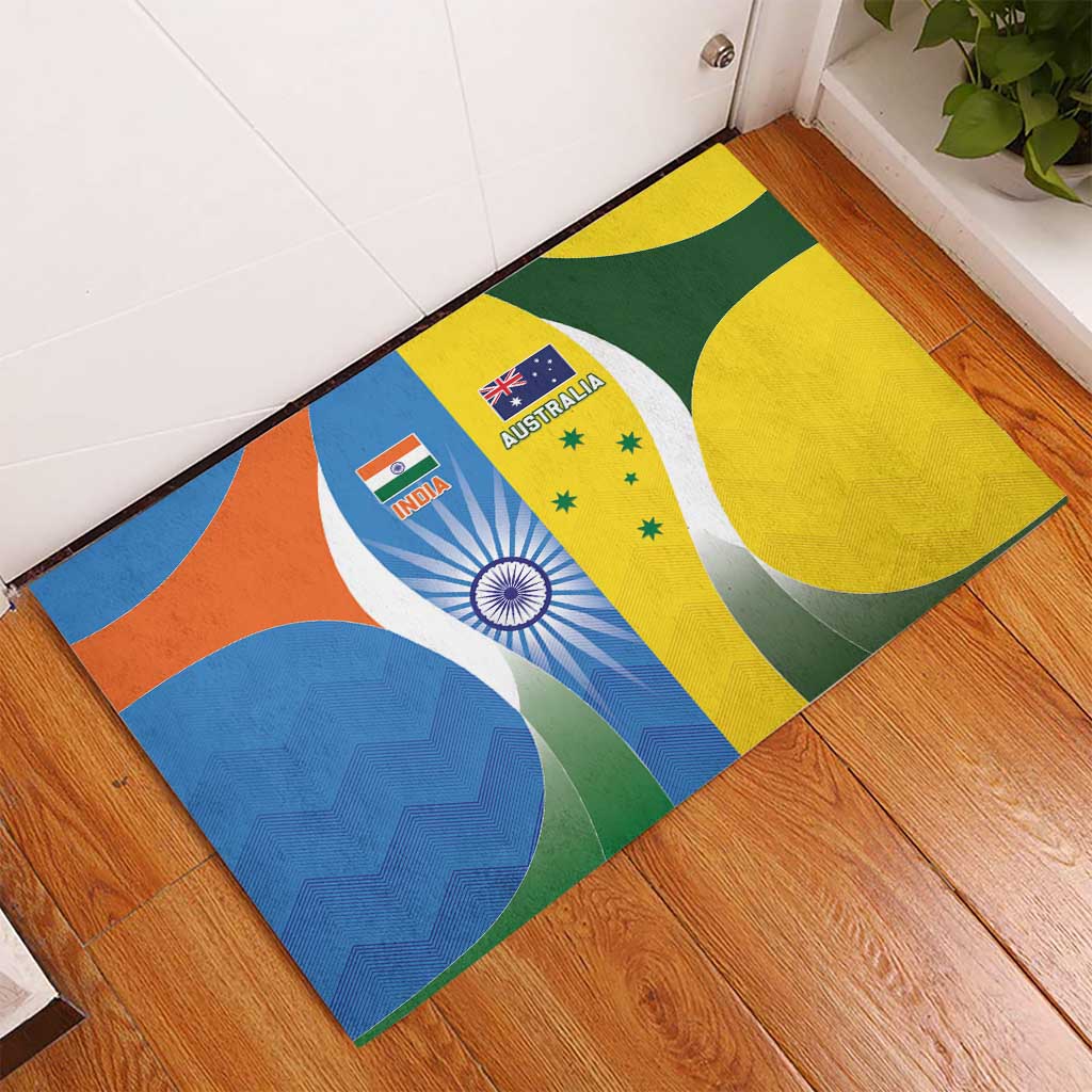 India Vs Australia Cricket Rubber Doormat Final Matchup - Wonder Print Shop
