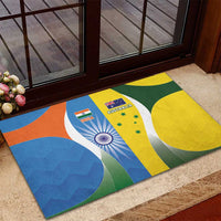 India Vs Australia Cricket Rubber Doormat Final Matchup - Wonder Print Shop